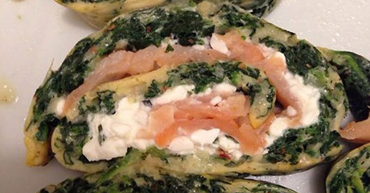 Spinach Omelette With Smoked Salmon And Cottage Cheese Fitness