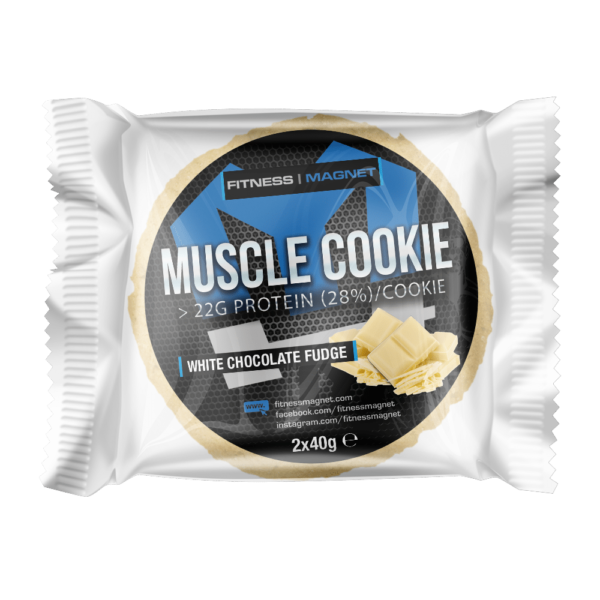 Muscle Cookies – White Chocolate Fudge 1