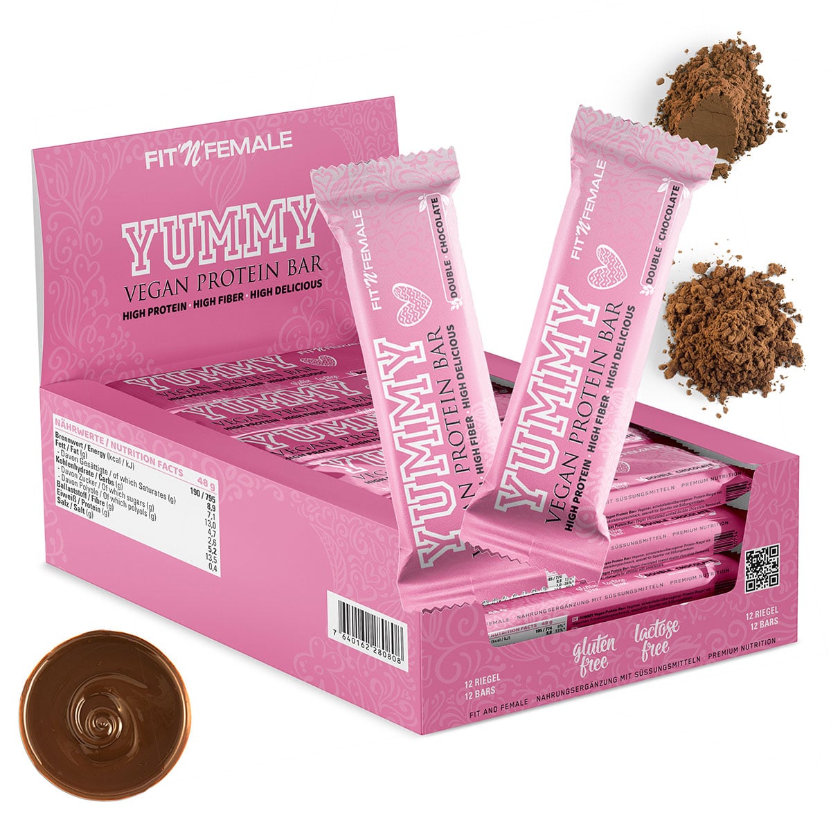 Yummy Vegan Protein Bar 12er Display