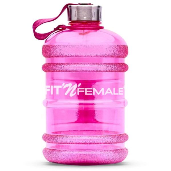 Die pinke Wasserflasche für unterwegs oder das Training